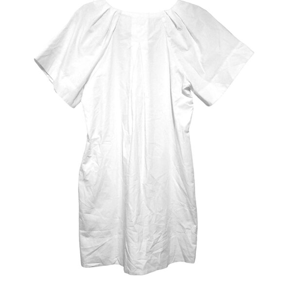 NEW Madewell V-neck Mini Shirtdress 100% Cotton in Eyelet White Size S - Picture 8 of 14